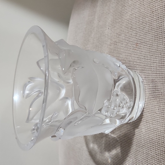 Small Lalique crystal vase